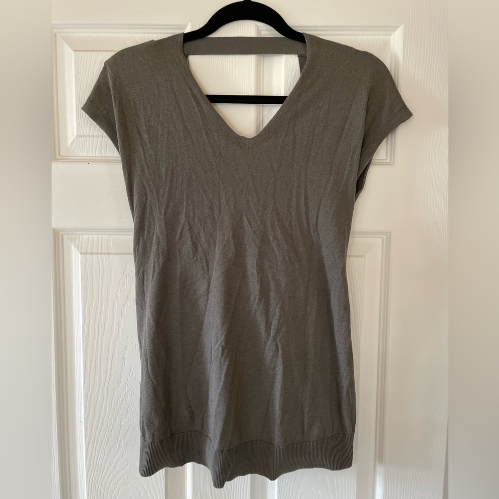 All Saints Twist Sleeveless Sweater Top